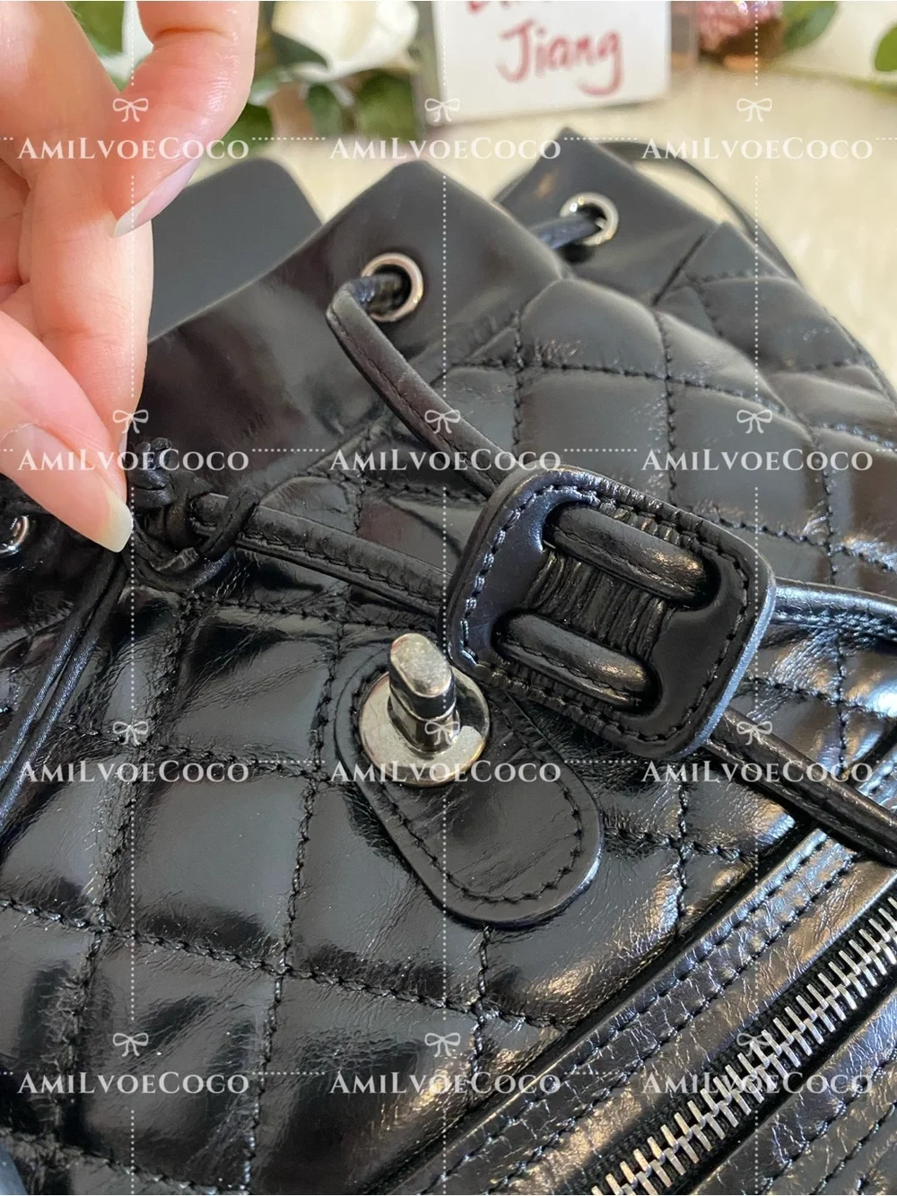 CHANEL mountain Backpack Black Aged glazed Calfskin Ruthenium Hardware